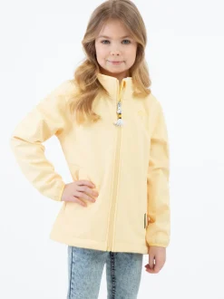 Schmuddelwedda Mädchen Softshelljacke - recyceltes Material in vanille