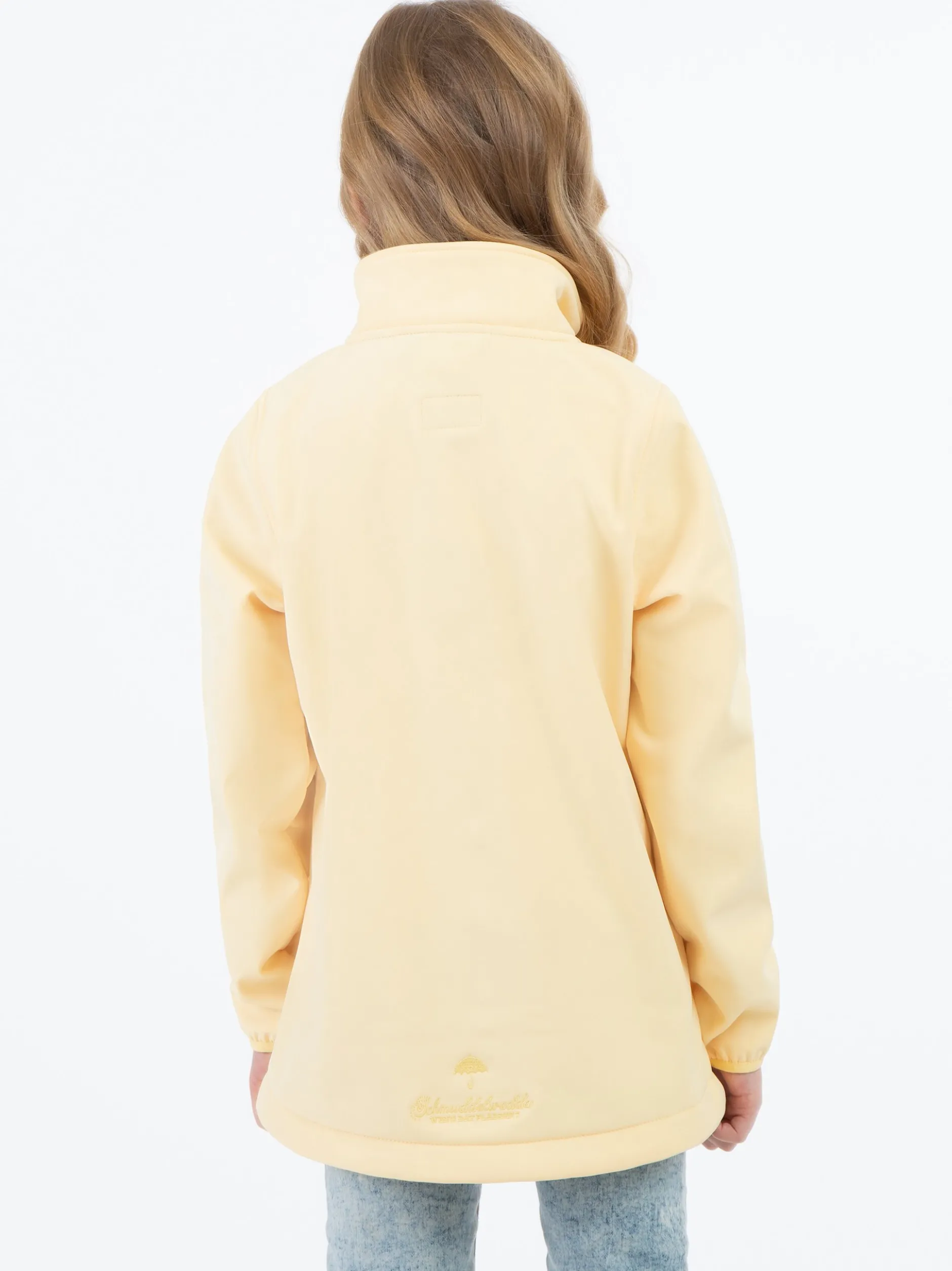 Schmuddelwedda Mädchen Softshelljacke - recyceltes Material in vanille