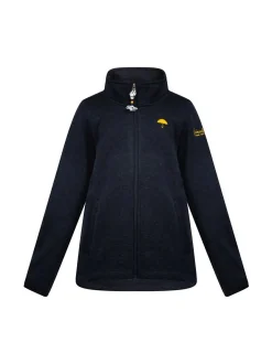 Schmuddelwedda Mädchen Strickfleecejacke in blau