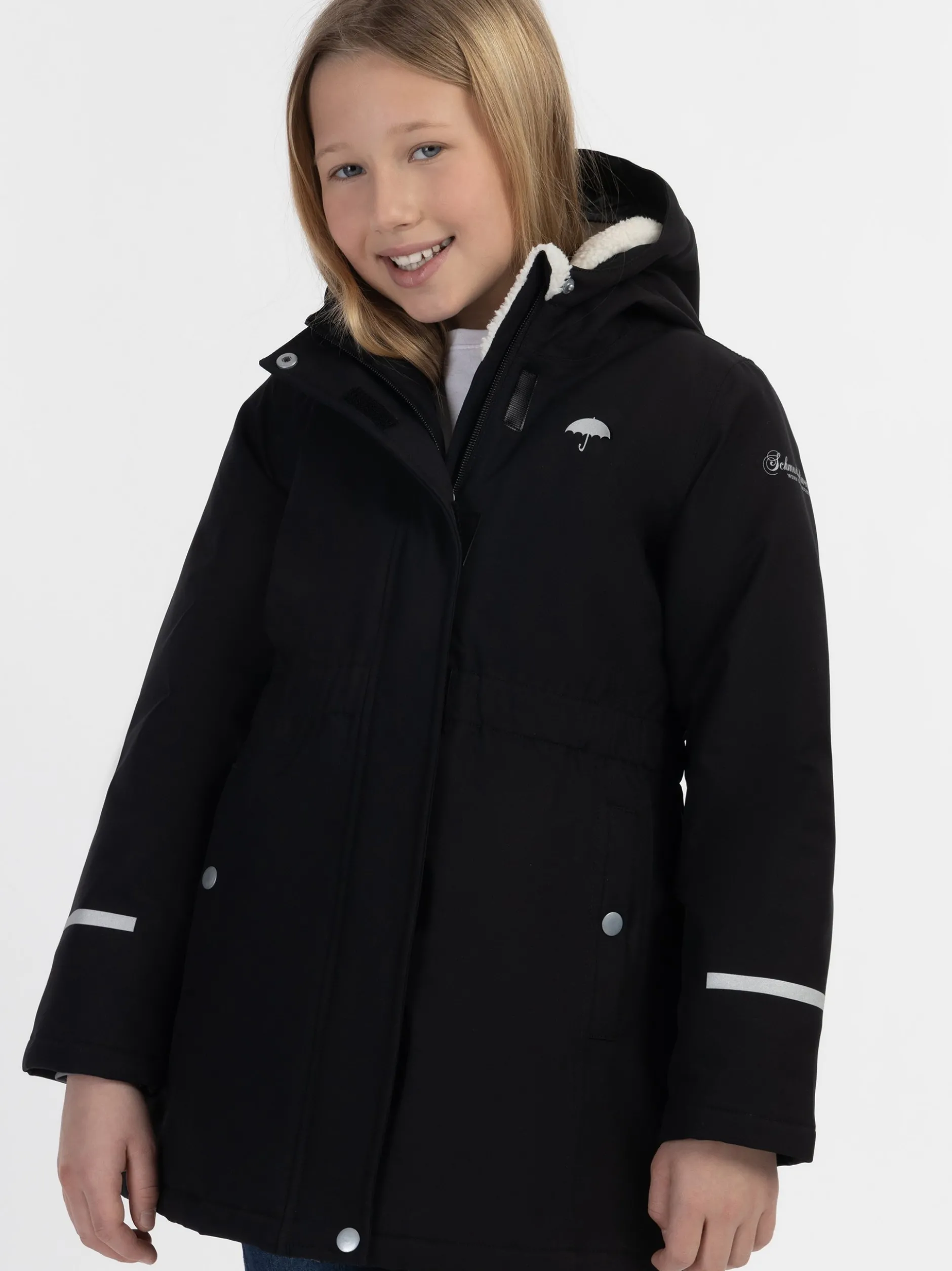 Schmuddelwedda Mädchen Winterjacke in schwarz
