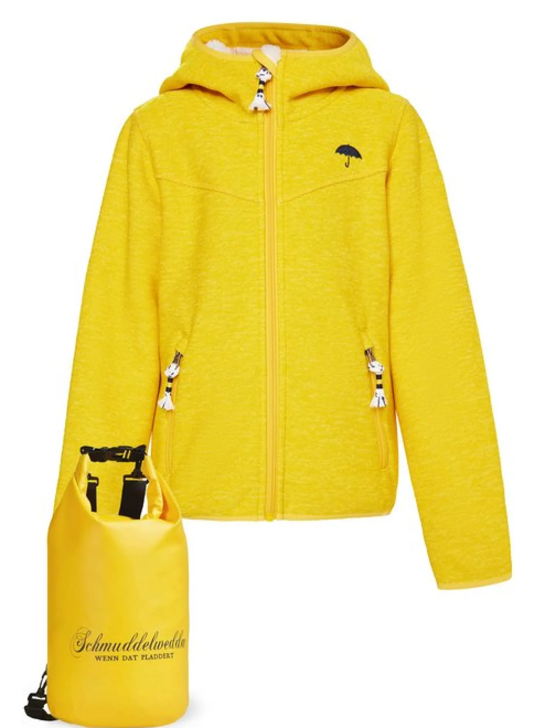 Schmuddelwedda Mädels Blouson + Tagesrucksack - SET in gelb