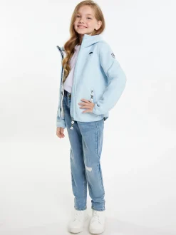 Schmuddelwedda Mädels Blouson + Tagesrucksack - SET in blau