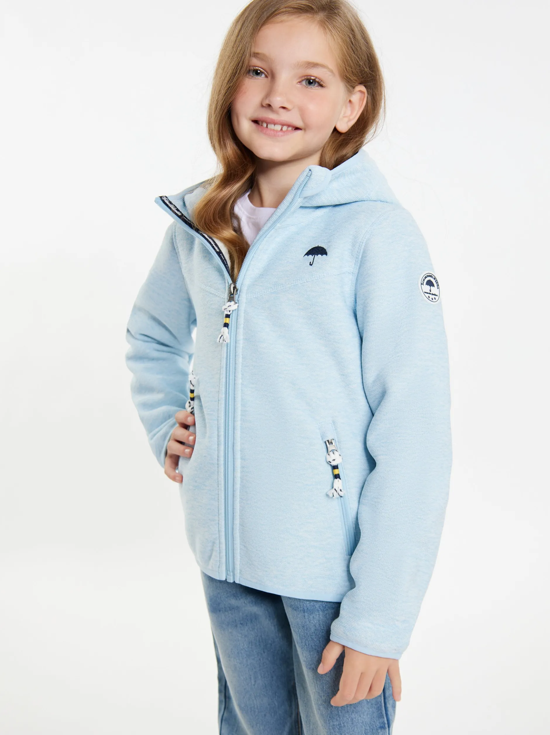 Schmuddelwedda Mädels Blouson + Tagesrucksack - SET in blau