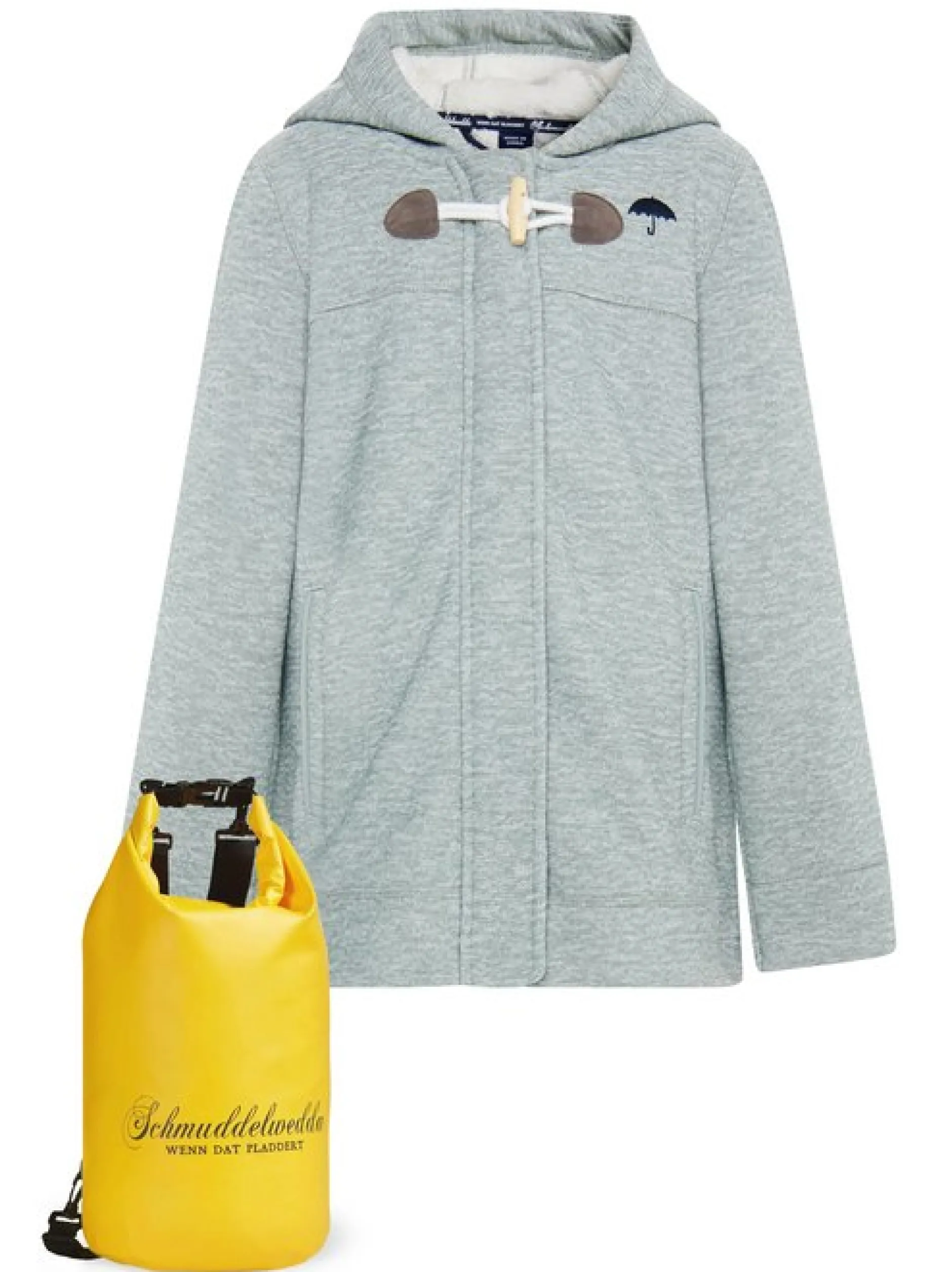 Schmuddelwedda Mädels Mantel + Tagesrucksack - SET in mint