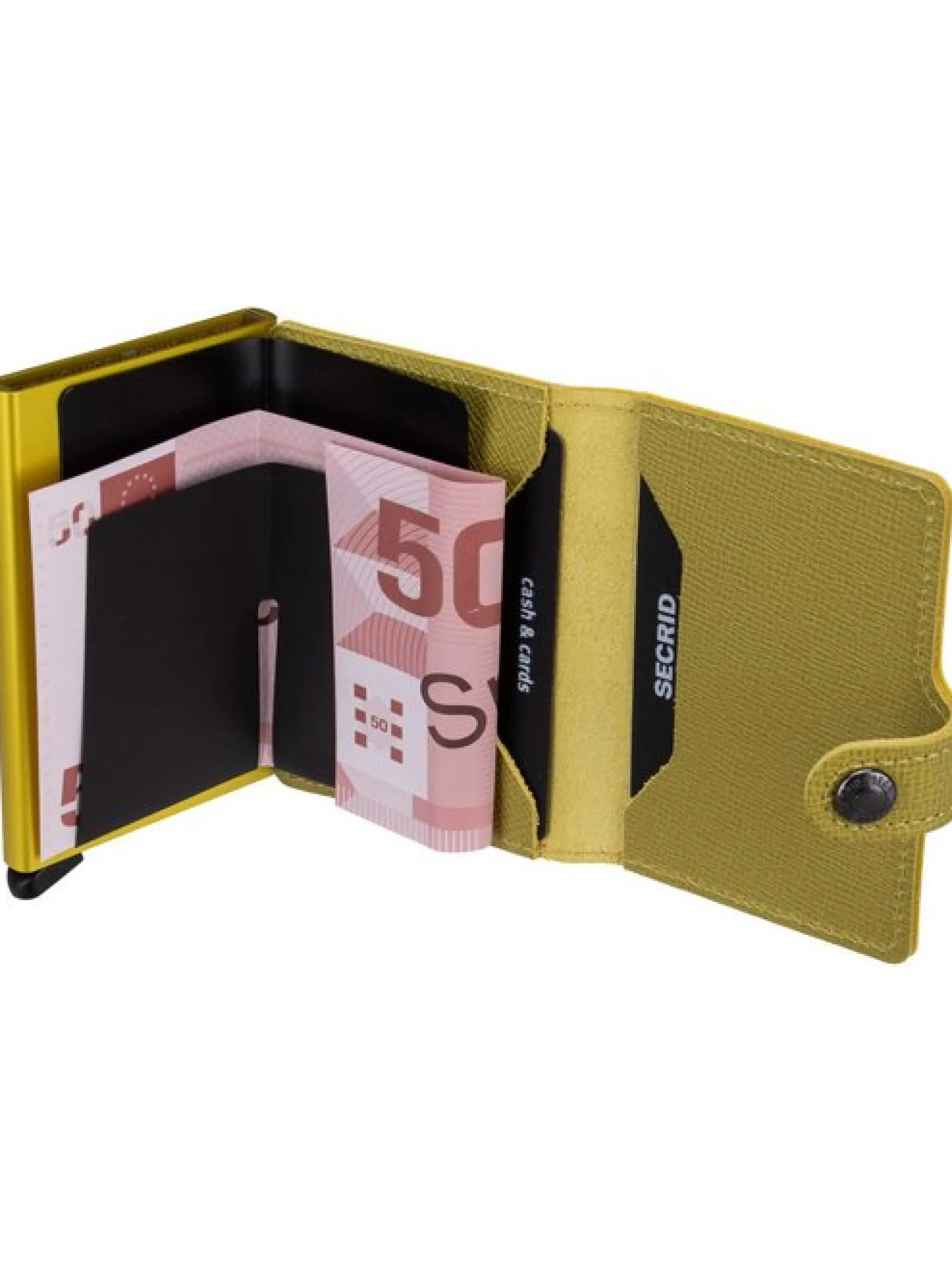 Secrid Unisex Geldbörse - Miniwallet Crisple in gelb