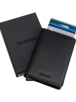 Secrid Unisex Kreditkartenetui - Slimwallet Crisple in schwarz