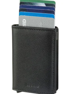 Secrid Unisex Kreditkartenetui - Slimwallet Crisple in schwarz