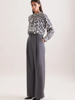 Seidensticker Damen Bluse - Regular Fit in schwarz weiß