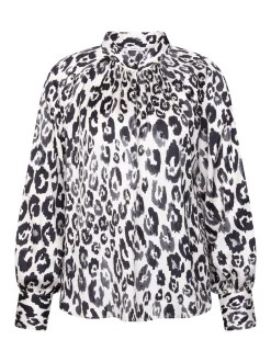 Seidensticker Damen Bluse - Regular Fit in schwarz weiß