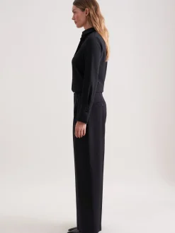 Seidensticker Damen Bundfaltenhose - Regular Fit in schwarz