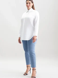 Seidensticker Damen Hemdbluse - Curvy in weiß