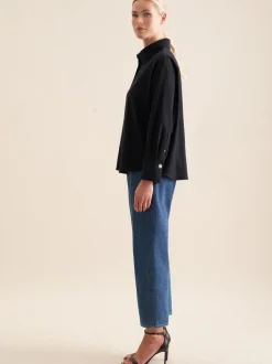 Seidensticker Damen Hemdbluse - Oversized Fit in blau