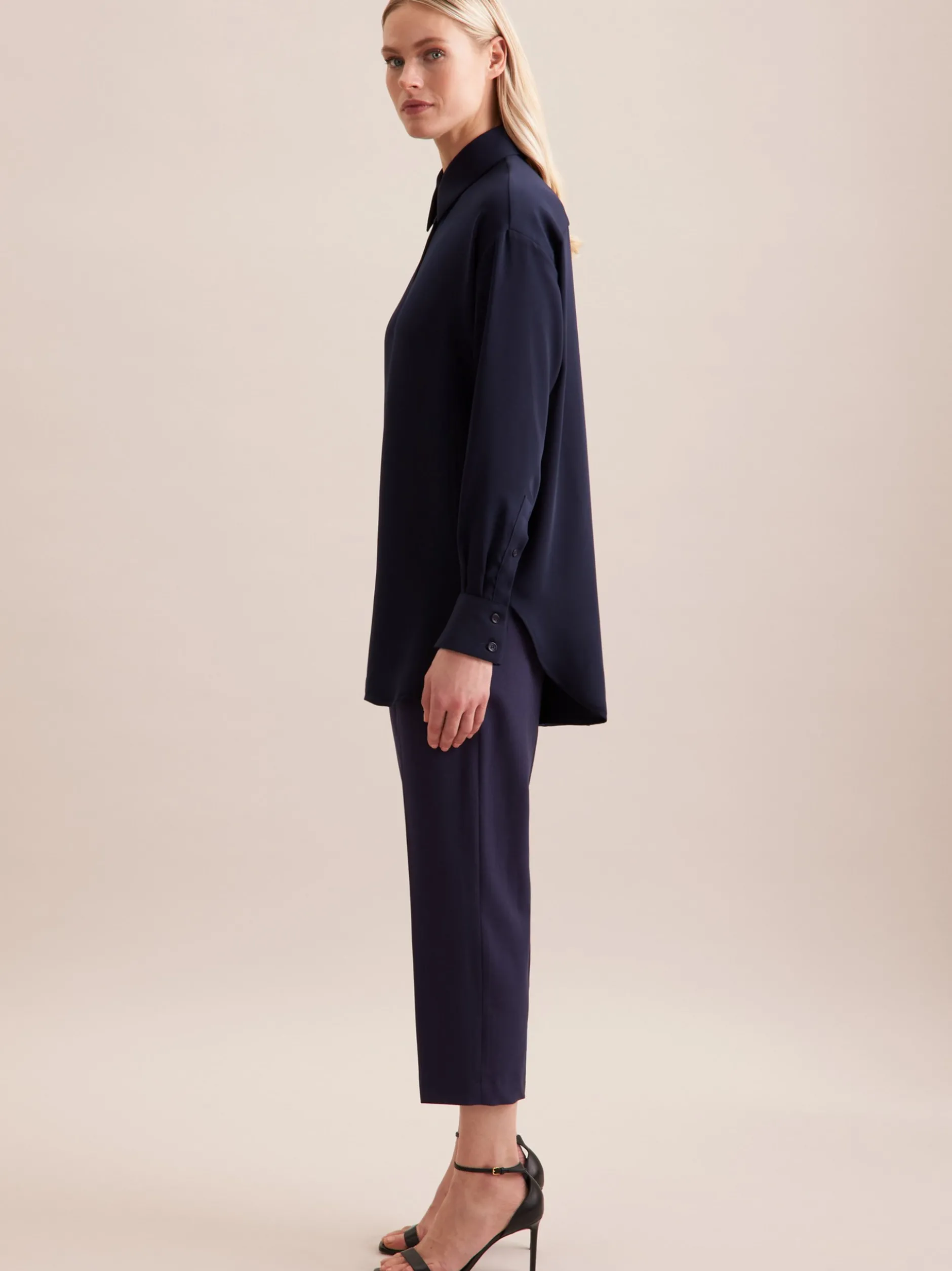 Seidensticker Damen Hemdbluse - Oversized Fit in blau