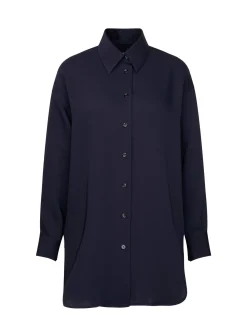 Seidensticker Damen Hemdbluse - Oversized Fit in blau