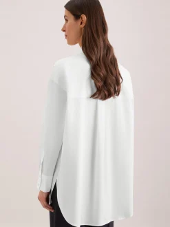 Seidensticker Damen Hemdbluse - Oversized Fit in weiß