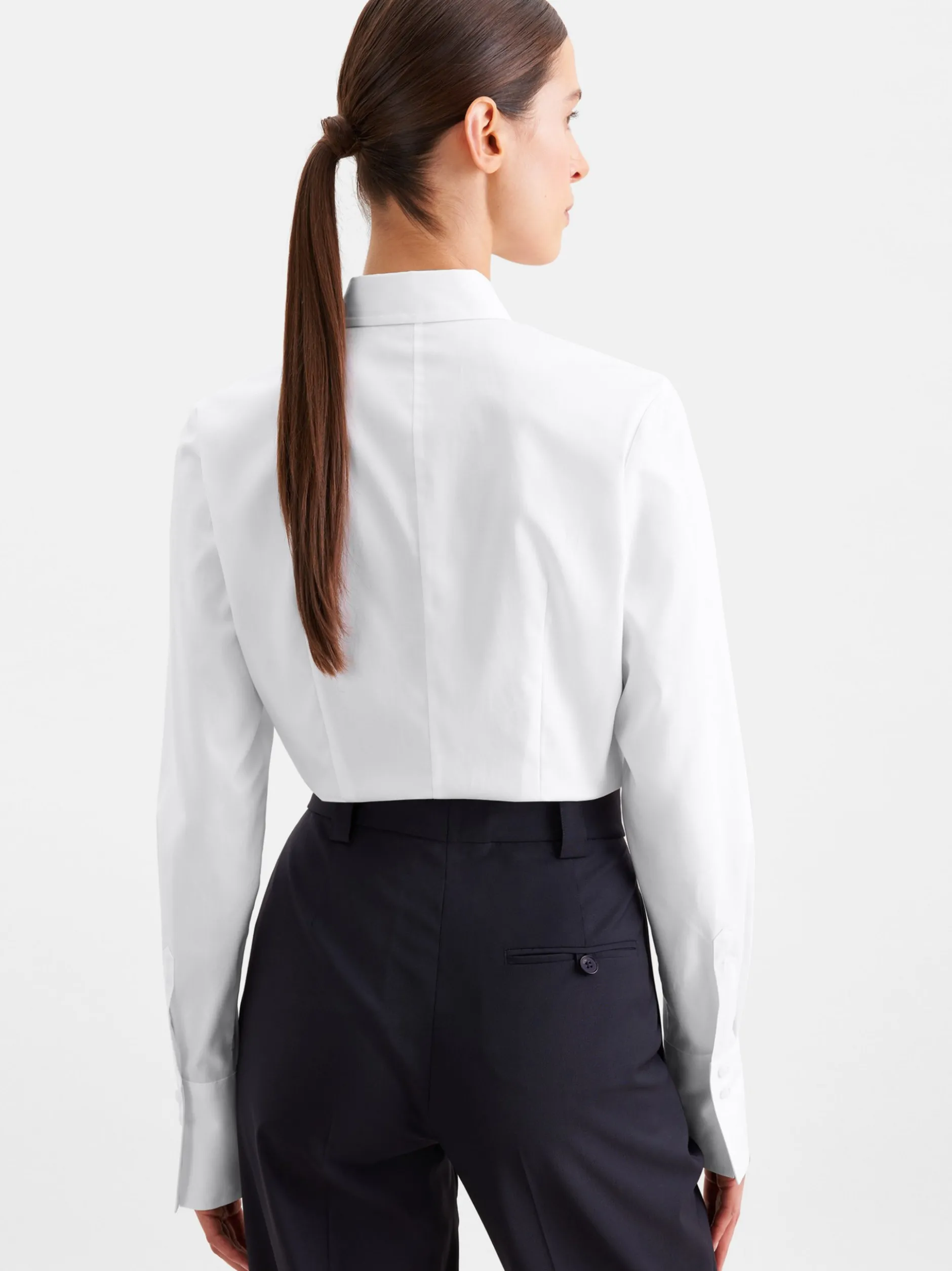Seidensticker Damen Hemdbluse - Slim Fit in weiß