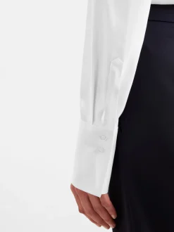 Seidensticker Damen Hemdbluse - Slim Fit in weiß
