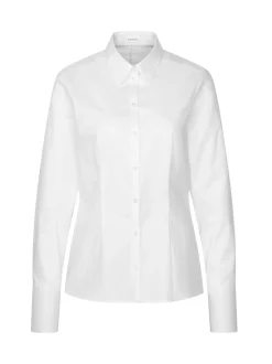 Seidensticker Damen Hemdbluse - Slim Fit in weiß
