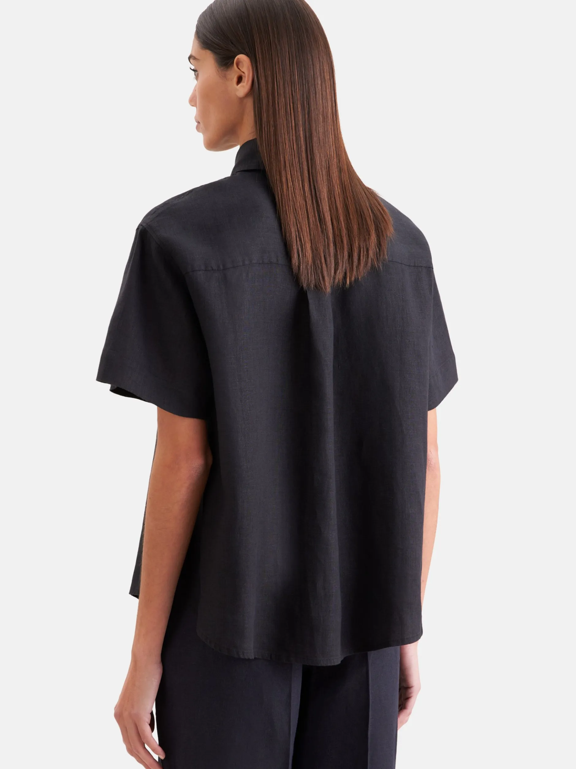 Seidensticker Damen Hemdbluse - Regular Fit in schwarz