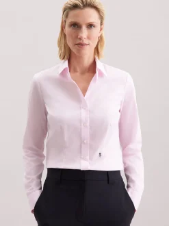 Seidensticker Damen Hemdbluse - Slim Fit in pink