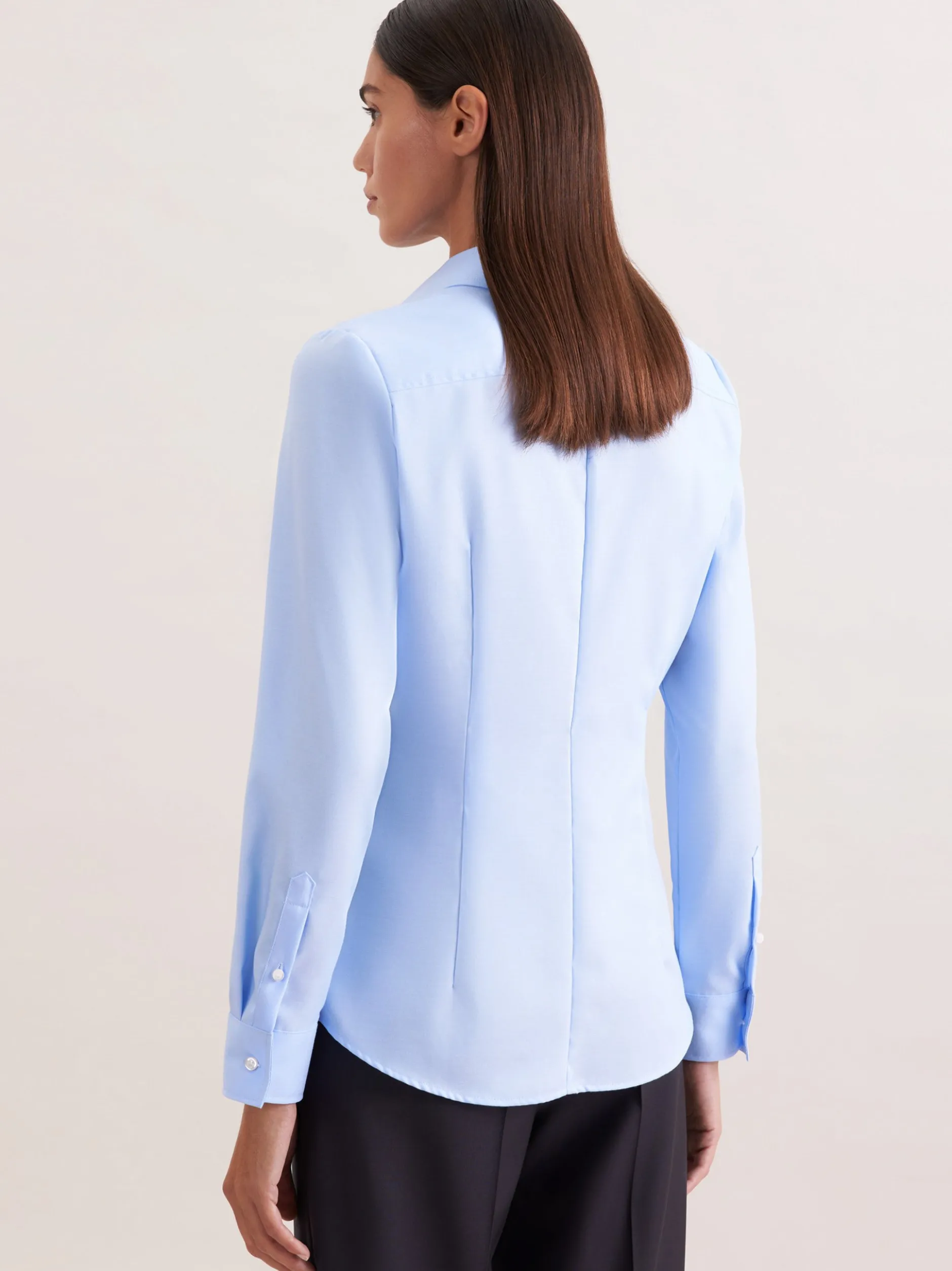 Seidensticker Damen Hemdbluse - Slim Fit in blau