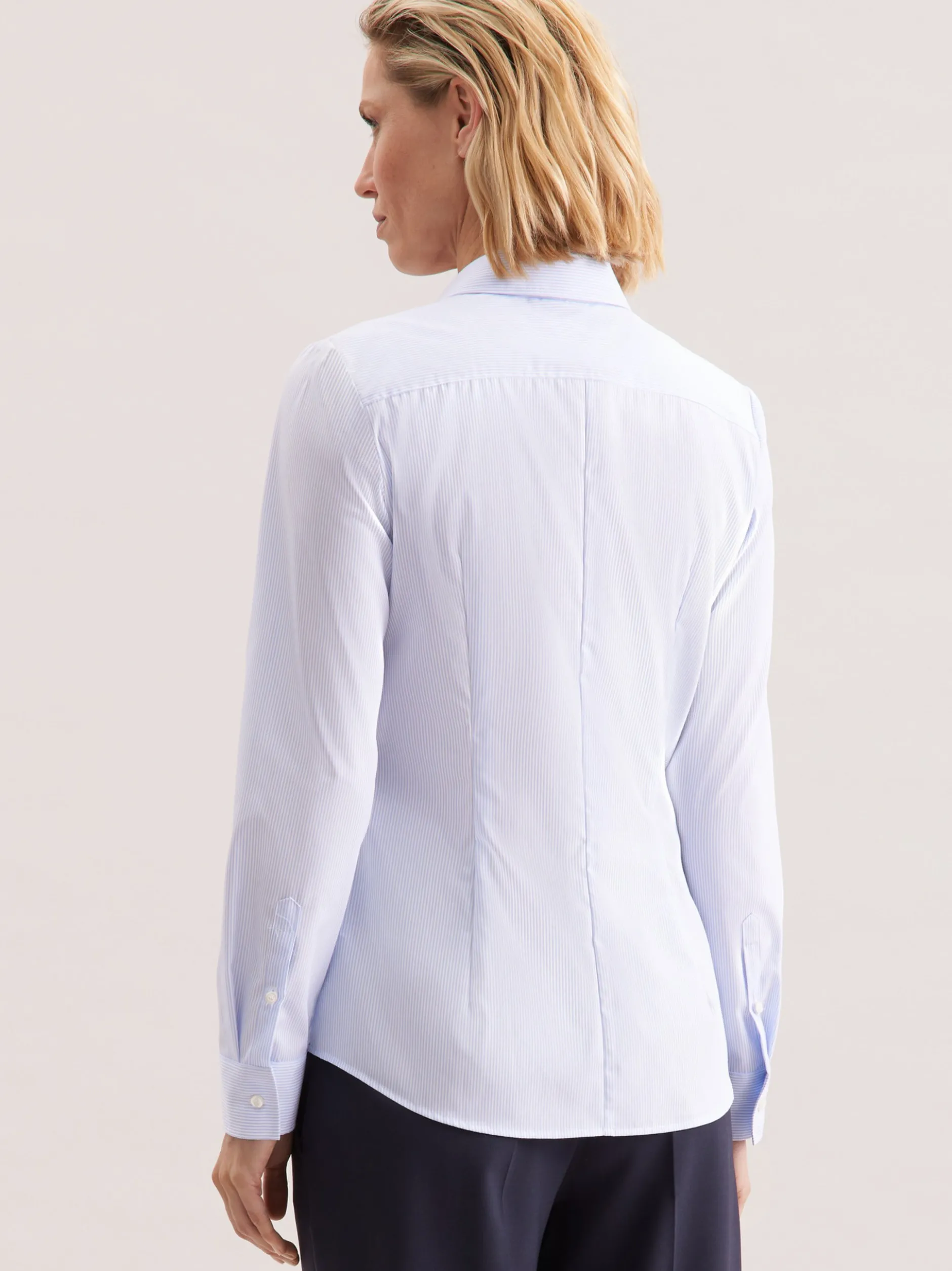 Seidensticker Damen Hemdbluse - Slim Fit in blau