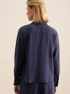 Seidensticker Damen Hemdbluse - Regular Fit in blau