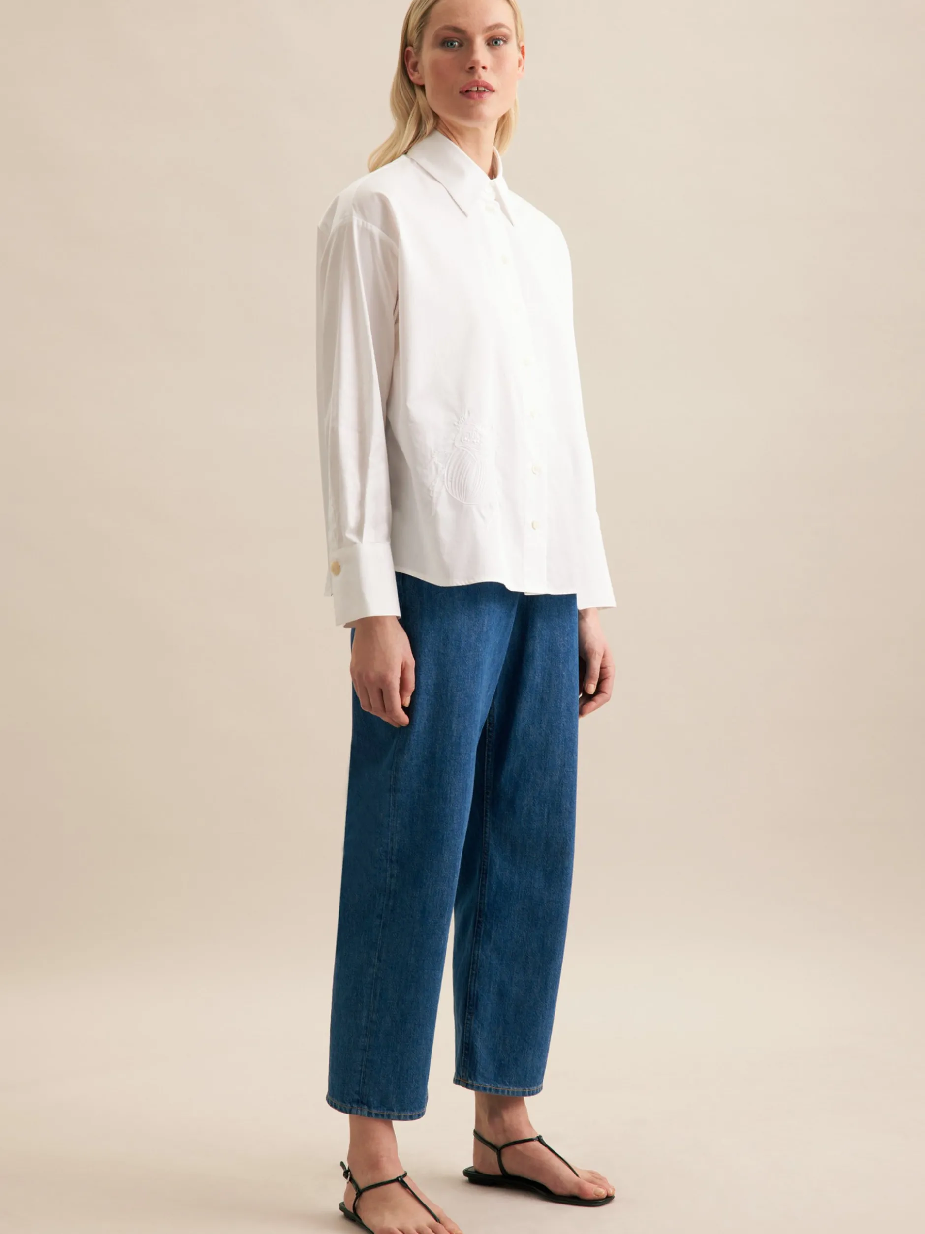 Seidensticker Damen Hemdbluse - Oversized Fit in weiß