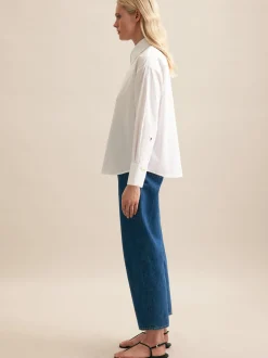 Seidensticker Damen Hemdbluse - Oversized Fit in weiß