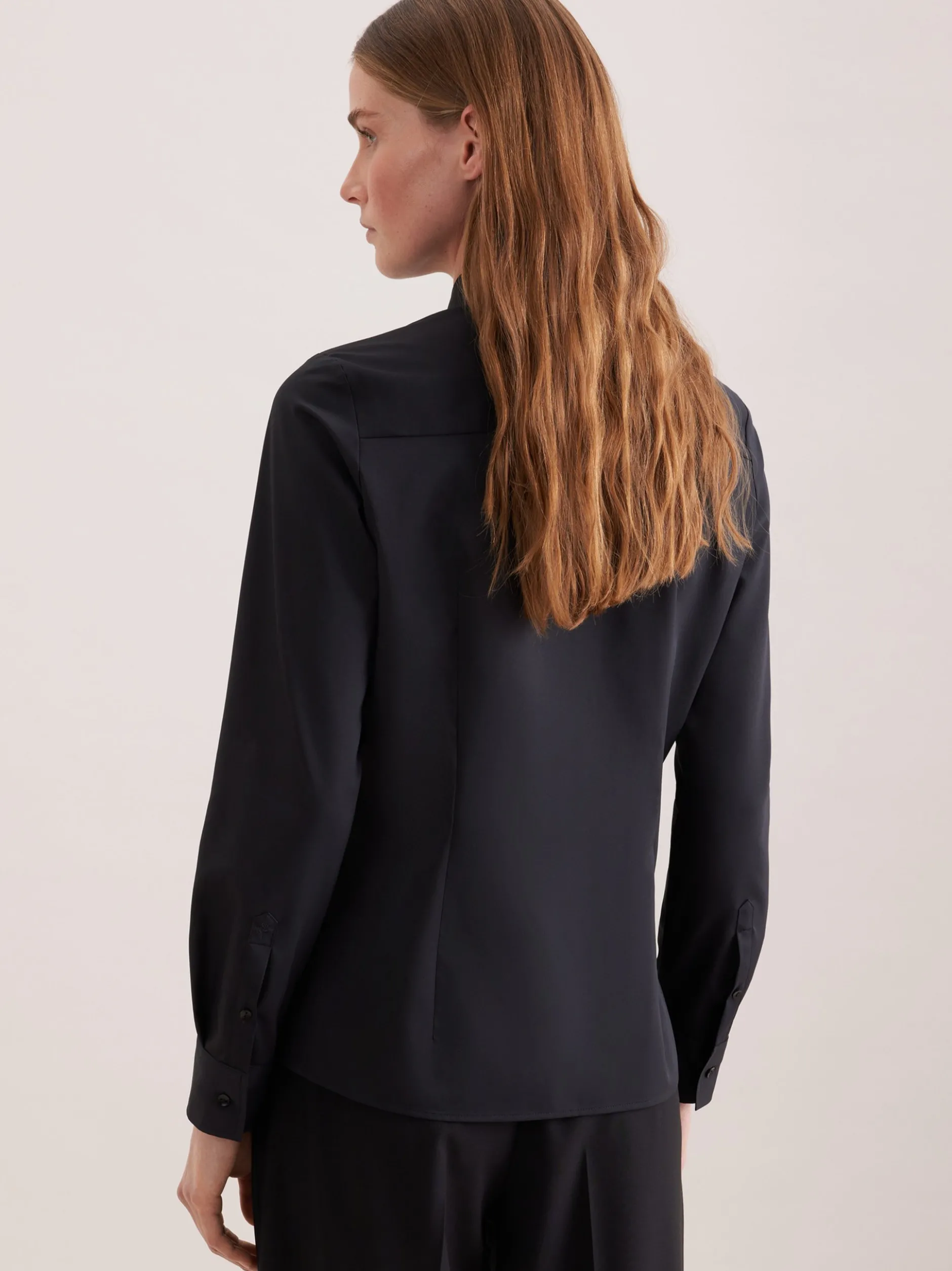 Seidensticker Damen Klassische Bluse - Regular Fit in schwarz