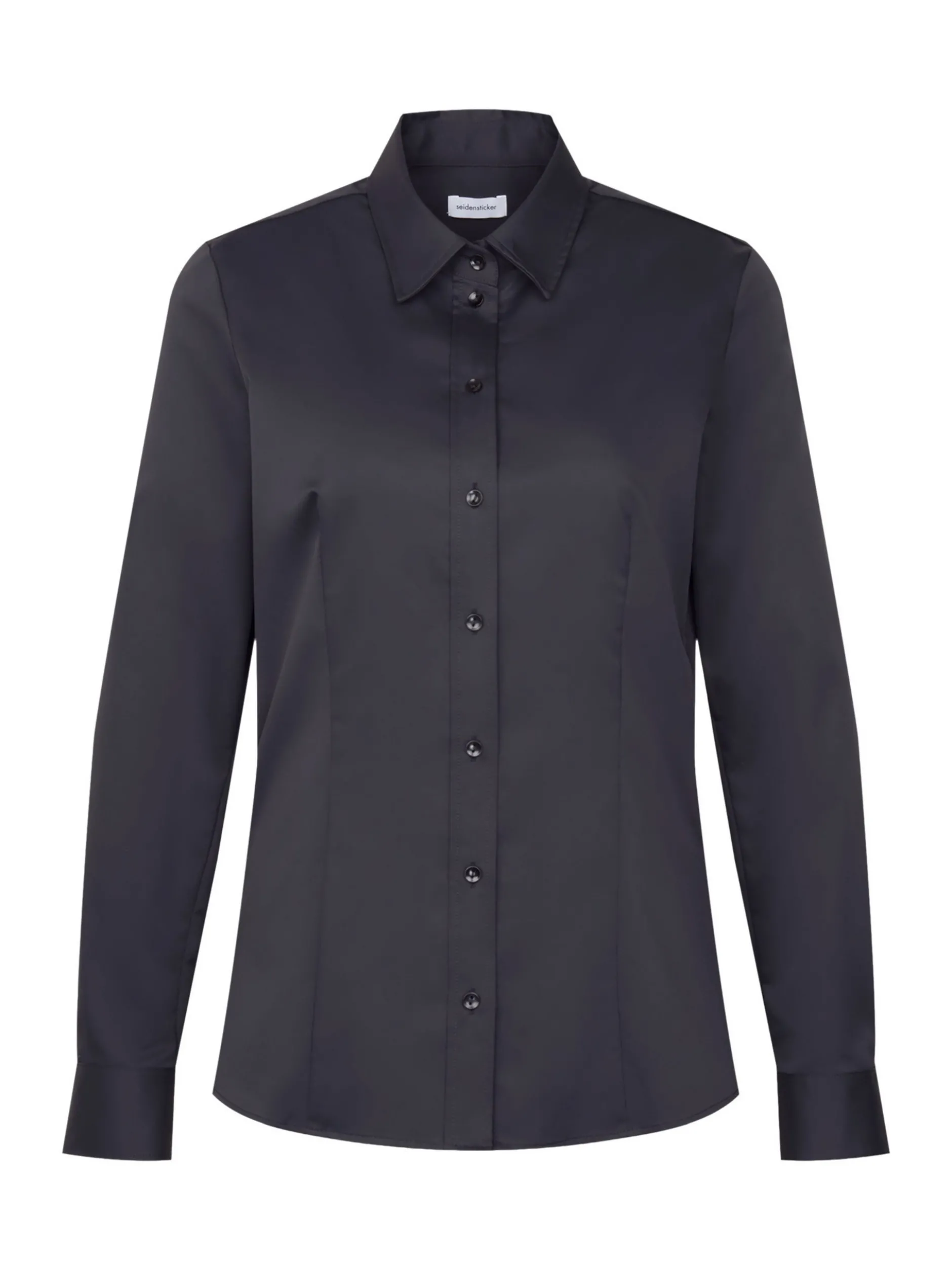 Seidensticker Damen Klassische Bluse - Regular Fit in schwarz
