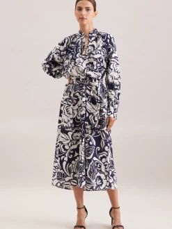 Seidensticker Damen Kleid - Regular Fit in blau