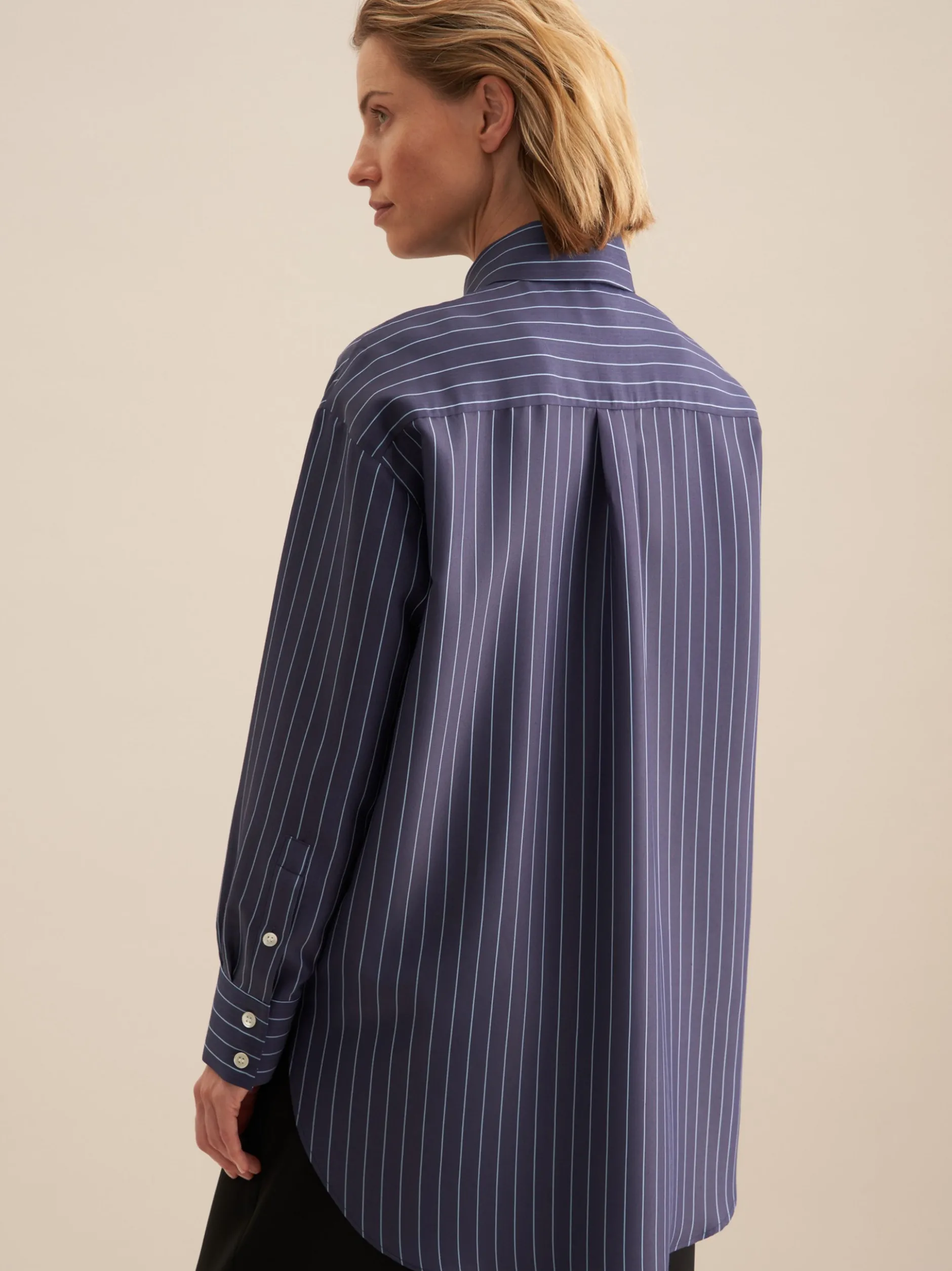 Seidensticker Damen Longbluse - Oversized Fit in blau