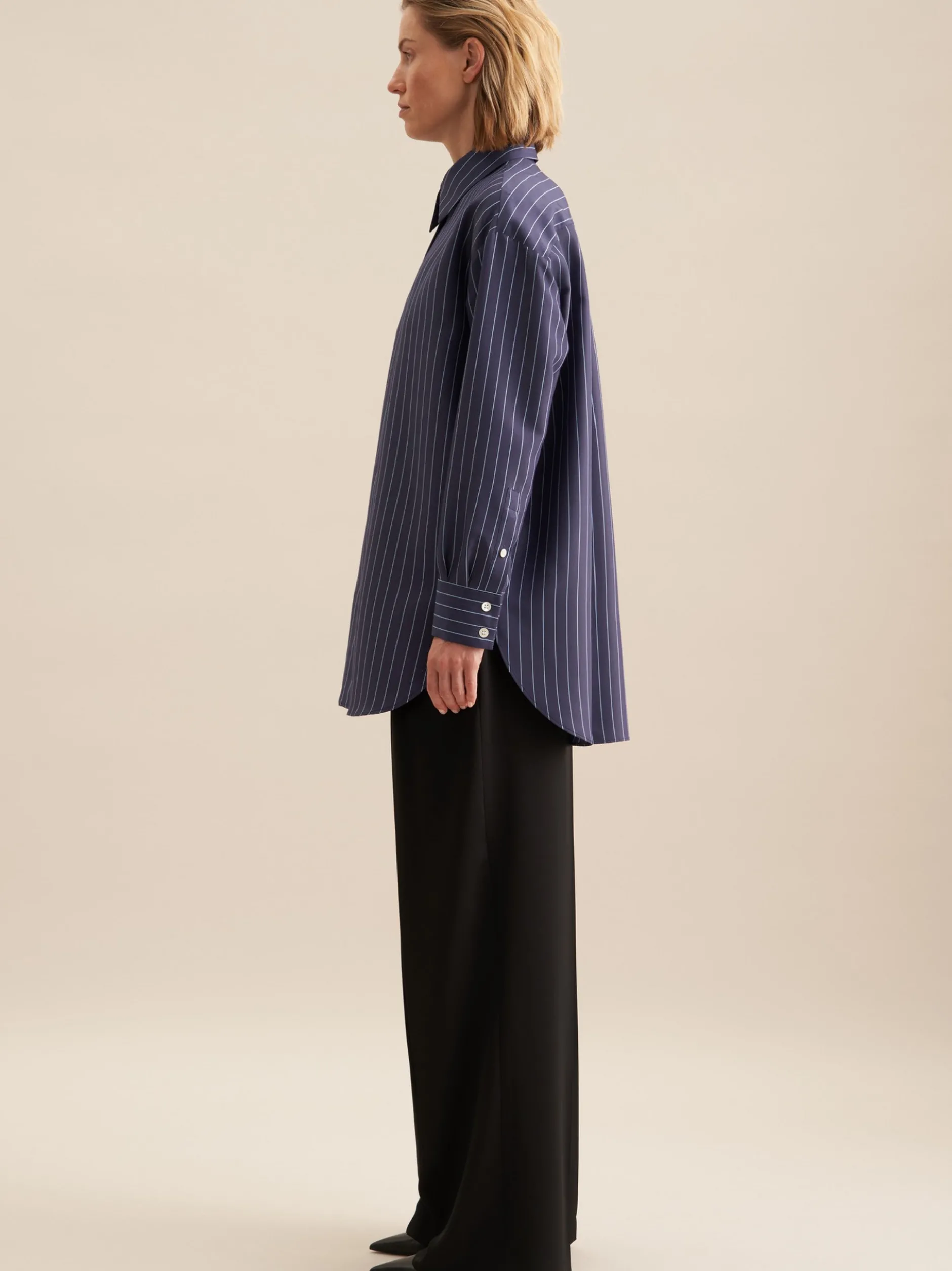 Seidensticker Damen Longbluse - Oversized Fit in blau