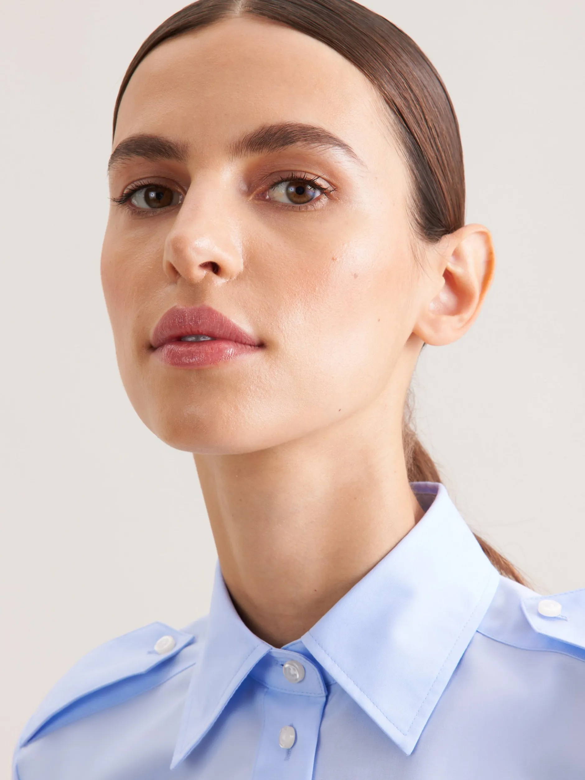 Seidensticker Damen Pilotenbluse - Slim Fit in blau
