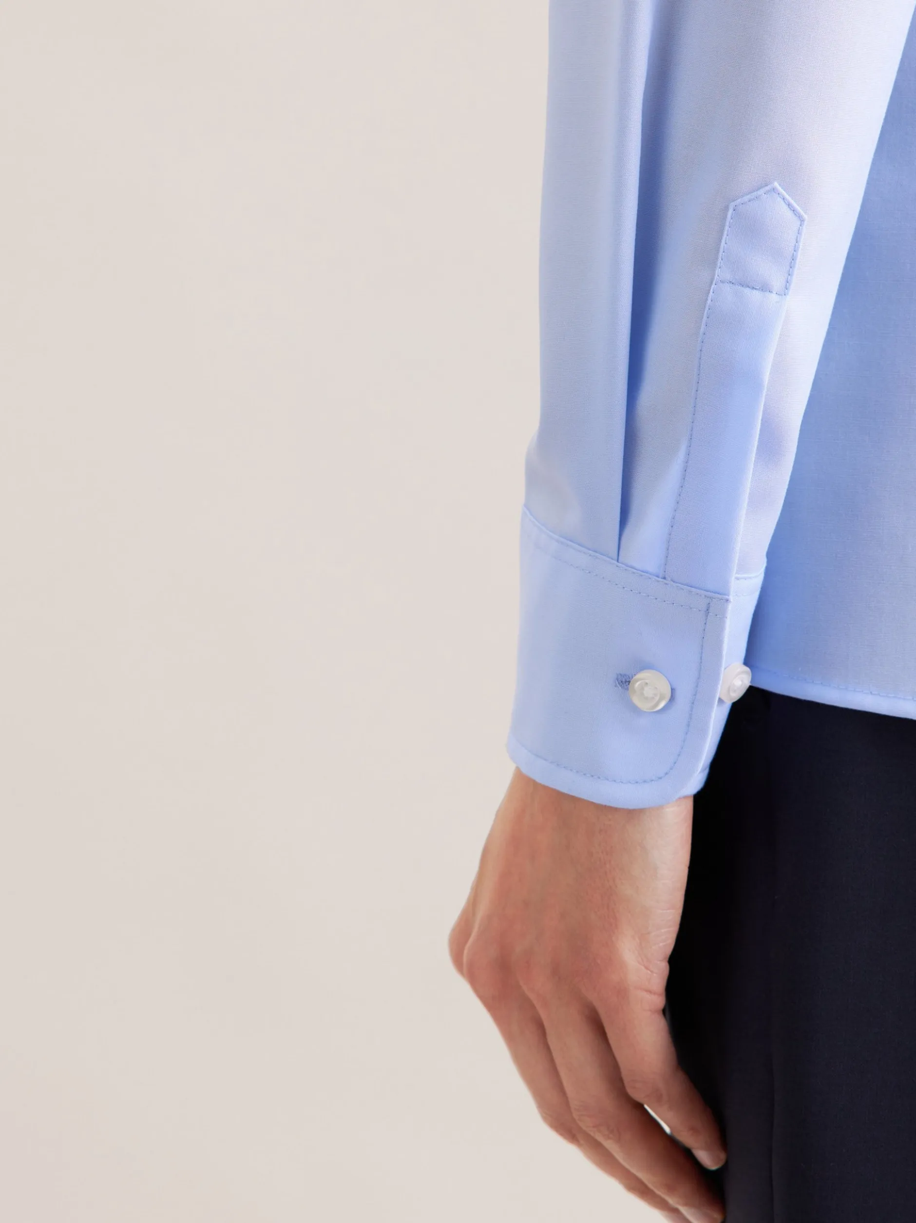 Seidensticker Damen Pilotenbluse - Slim Fit in blau