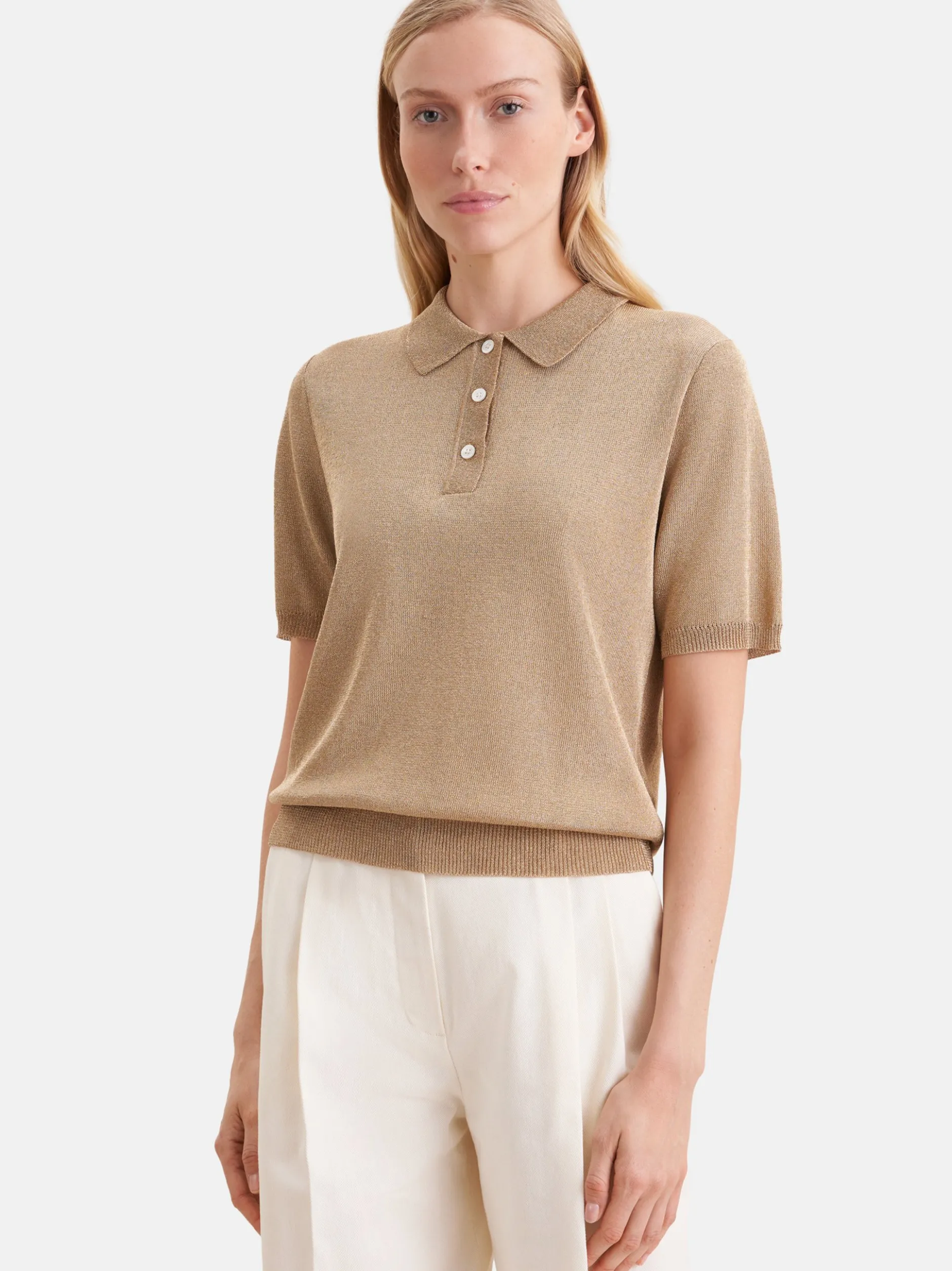 Seidensticker Damen Polo - Regular Fit in gold