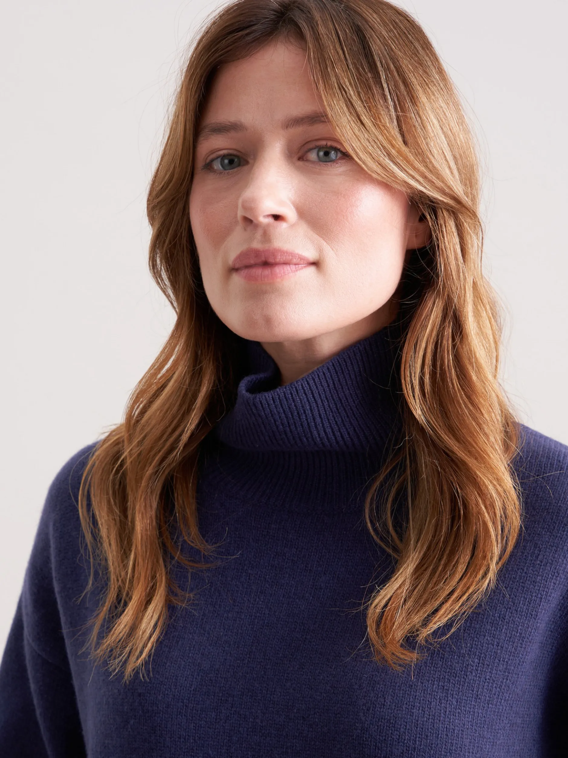 Seidensticker Damen Pullover - Relaxed Fit in marine