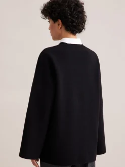 Seidensticker Damen Pullover - Relaxed Fit in schwarz