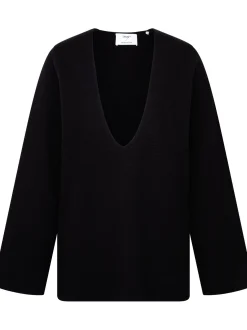 Seidensticker Damen Pullover - Relaxed Fit in schwarz