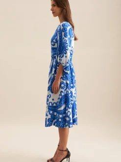 Seidensticker Damen Rock - Regular Fit in blau
