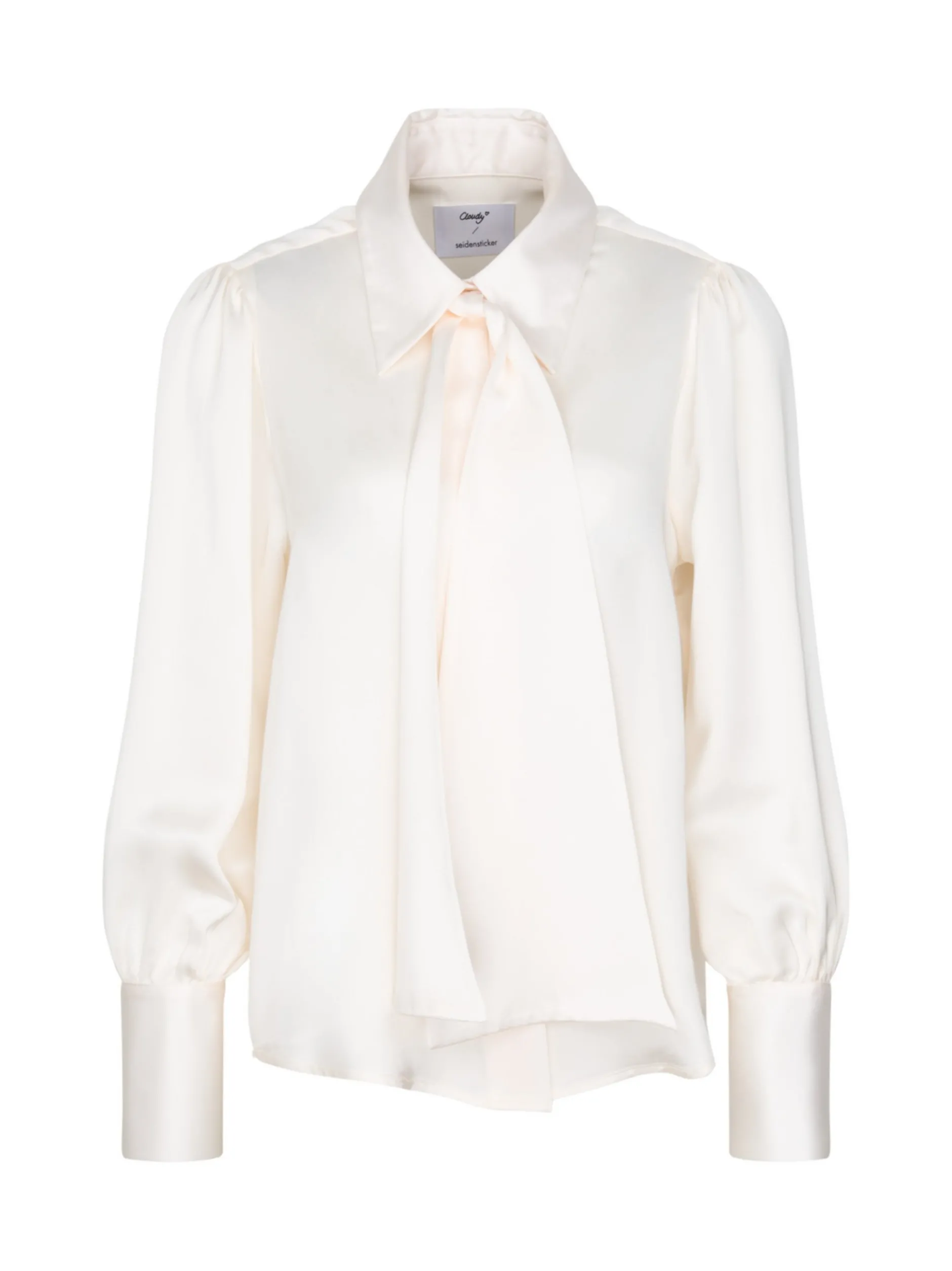 Seidensticker Damen Schluppenbluse - Regular Fit in beige