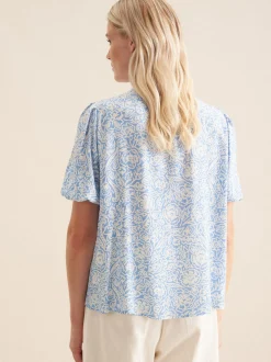 Seidensticker Damen Shirtbluse - Regular Fit in blau