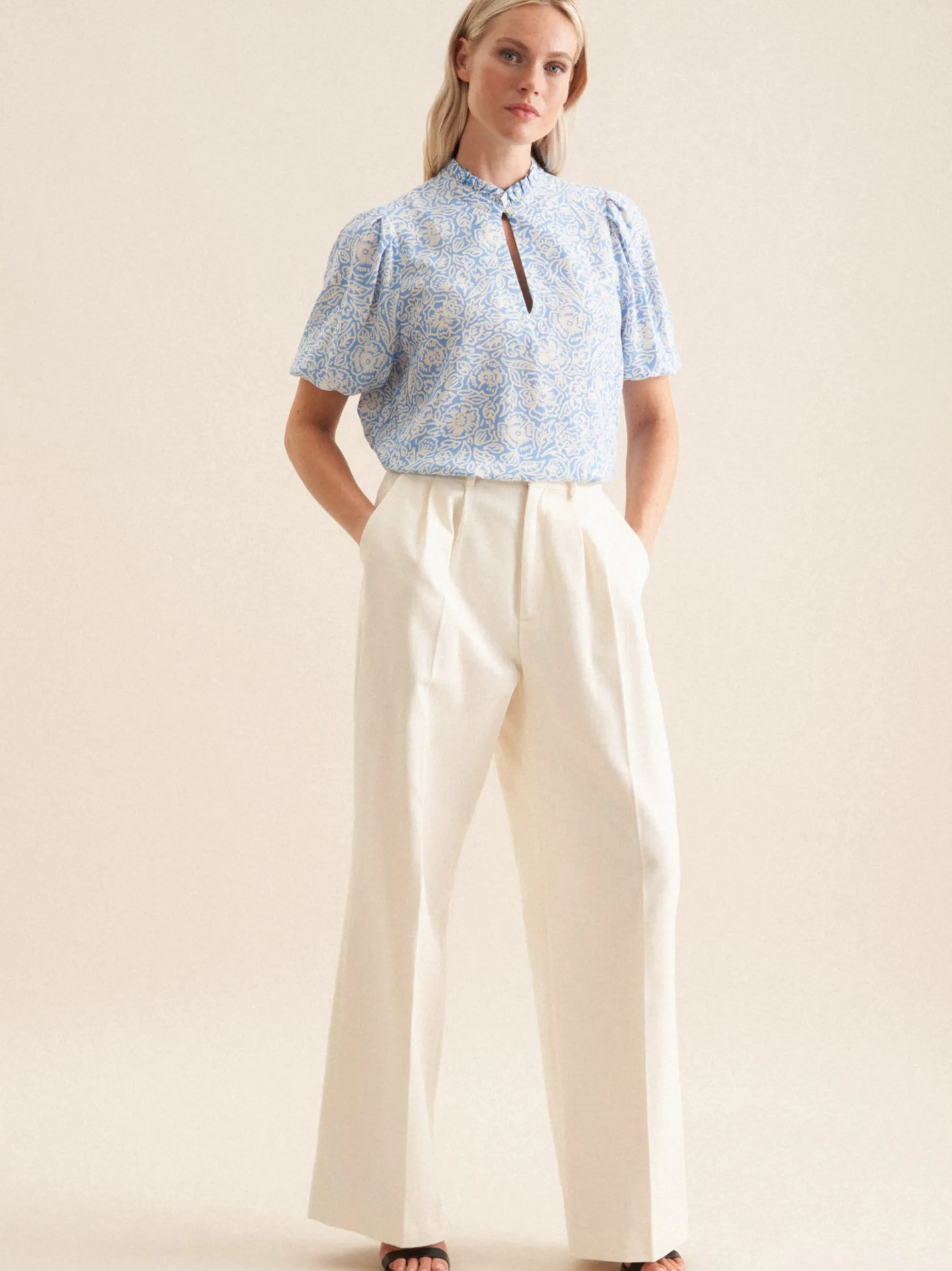 Seidensticker Damen Shirtbluse - Regular Fit in blau