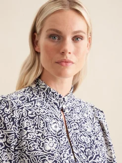 Seidensticker Damen Shirtbluse - Regular Fit in blau