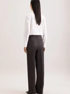 Seidensticker Damen Stoffhose - Regular Fit in braun