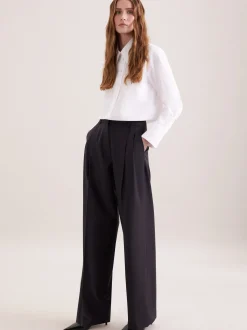 Seidensticker Damen Stoffhose - Regular Fit in marine