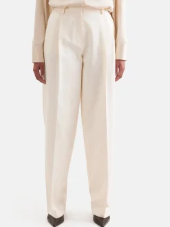 Seidensticker Damen Stoffhose - Regular Fit in ecru