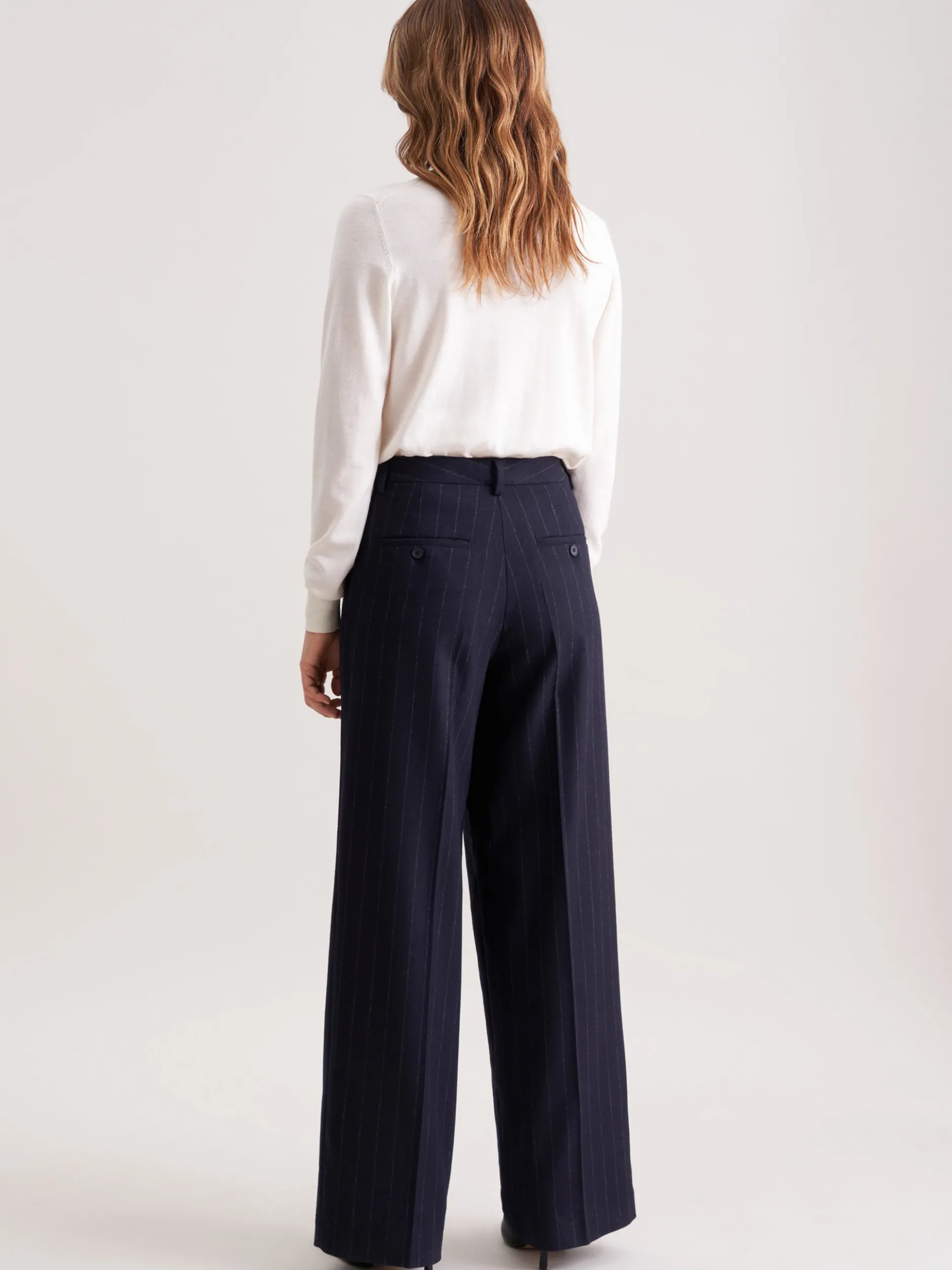 Seidensticker Damen Stoffhose - Regular Fit in marine