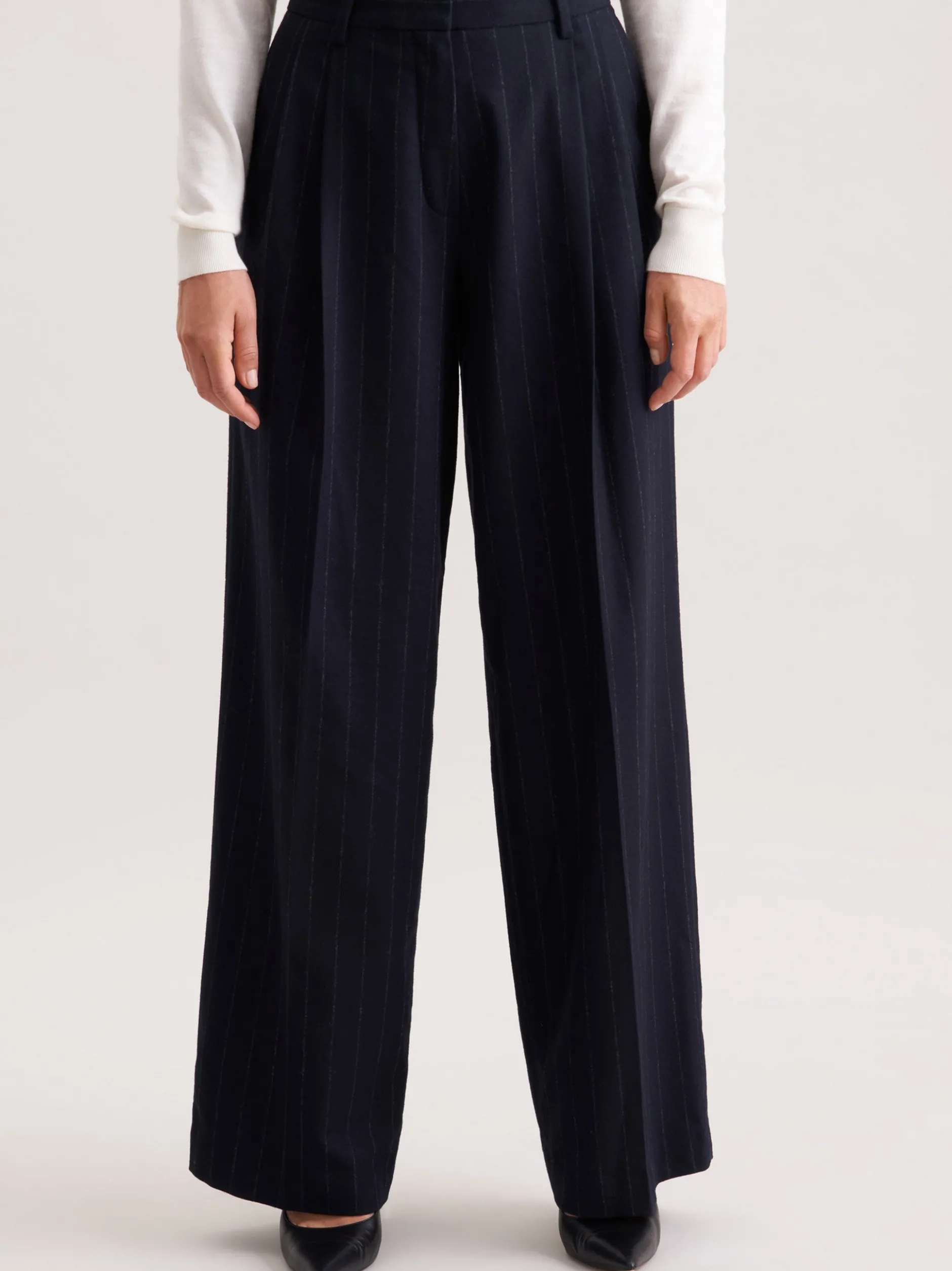 Seidensticker Damen Stoffhose - Regular Fit in marine